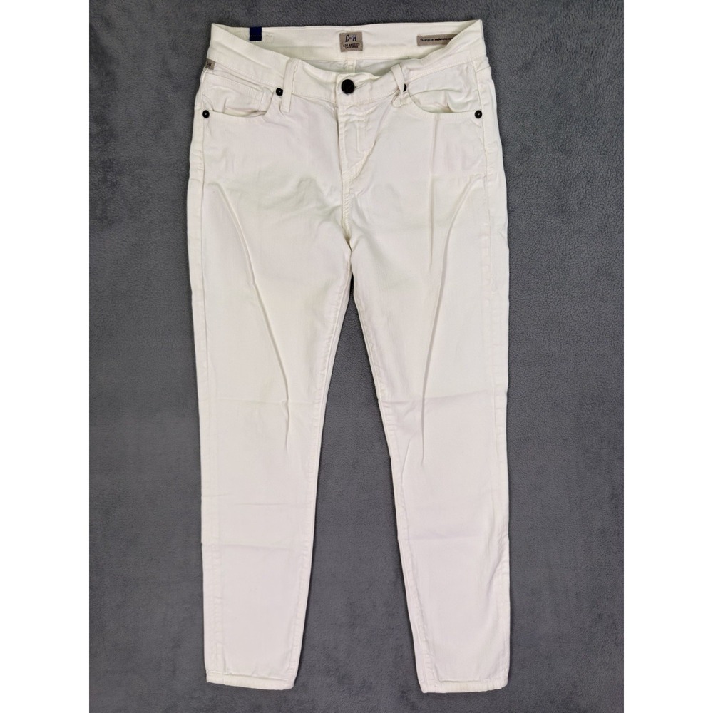 Madewell Jeans Womens 31 White Wide Leg Crop Curvy Perfect Vintage High Rise